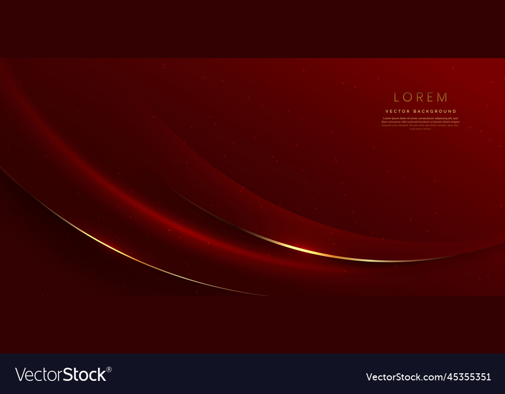Abstract 3d curved red shape on background vector image Abstract 3d curved red shape on background