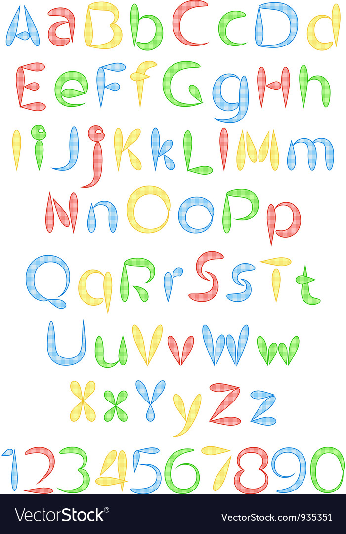 Alphabet Royalty Free Vector Image - Vectorstock