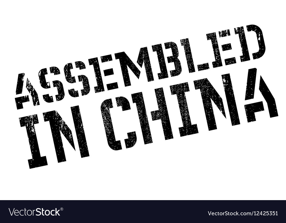 Assembled in china rubber stamp