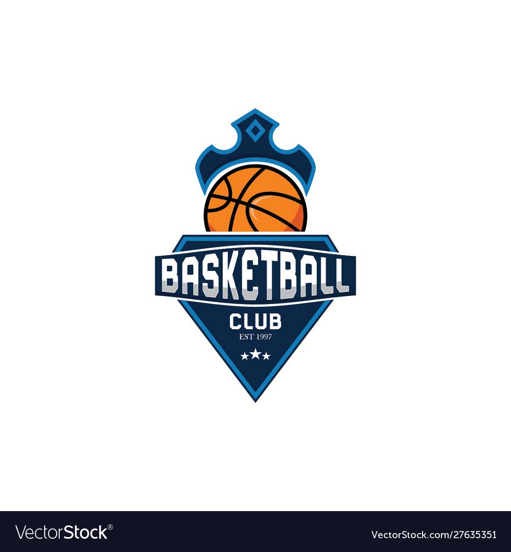 Basketball logo Royalty Free Vector Image - VectorStock