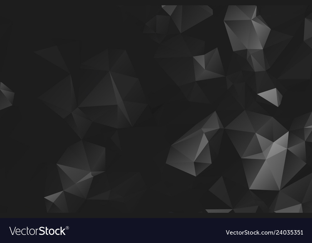 Schwarz Low-Poly Dreieck Mosaic