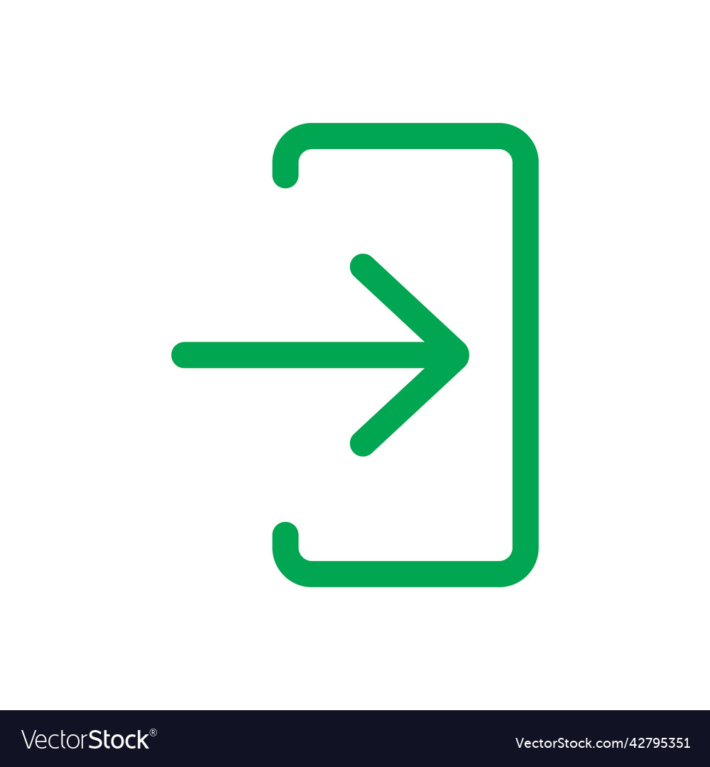 Green login icon