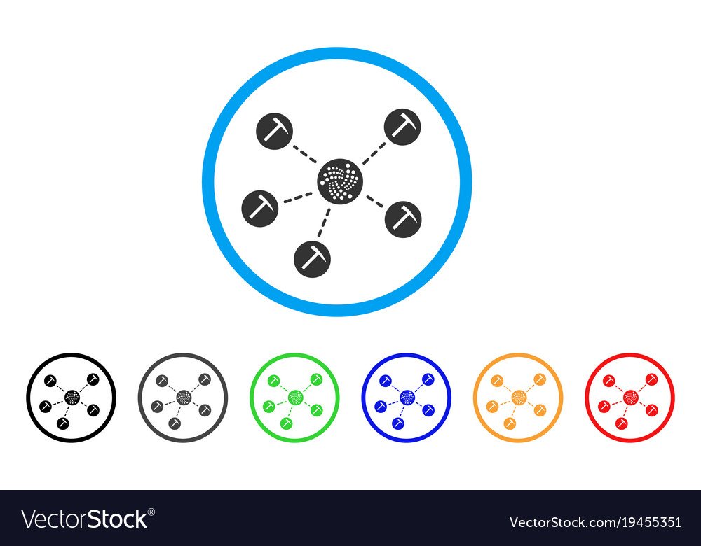 Iota mining pool rounded icon