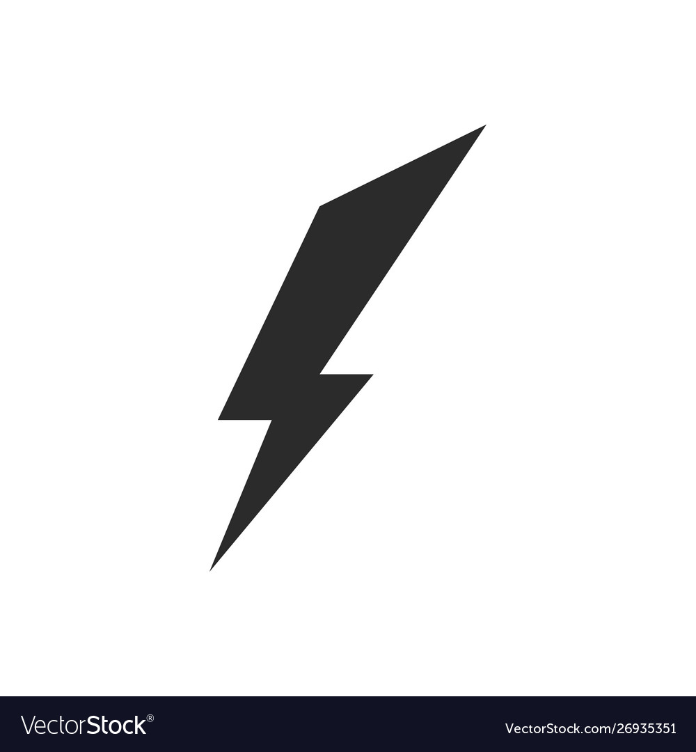 Lightning icon thunder and bolt flash Royalty Free Vector