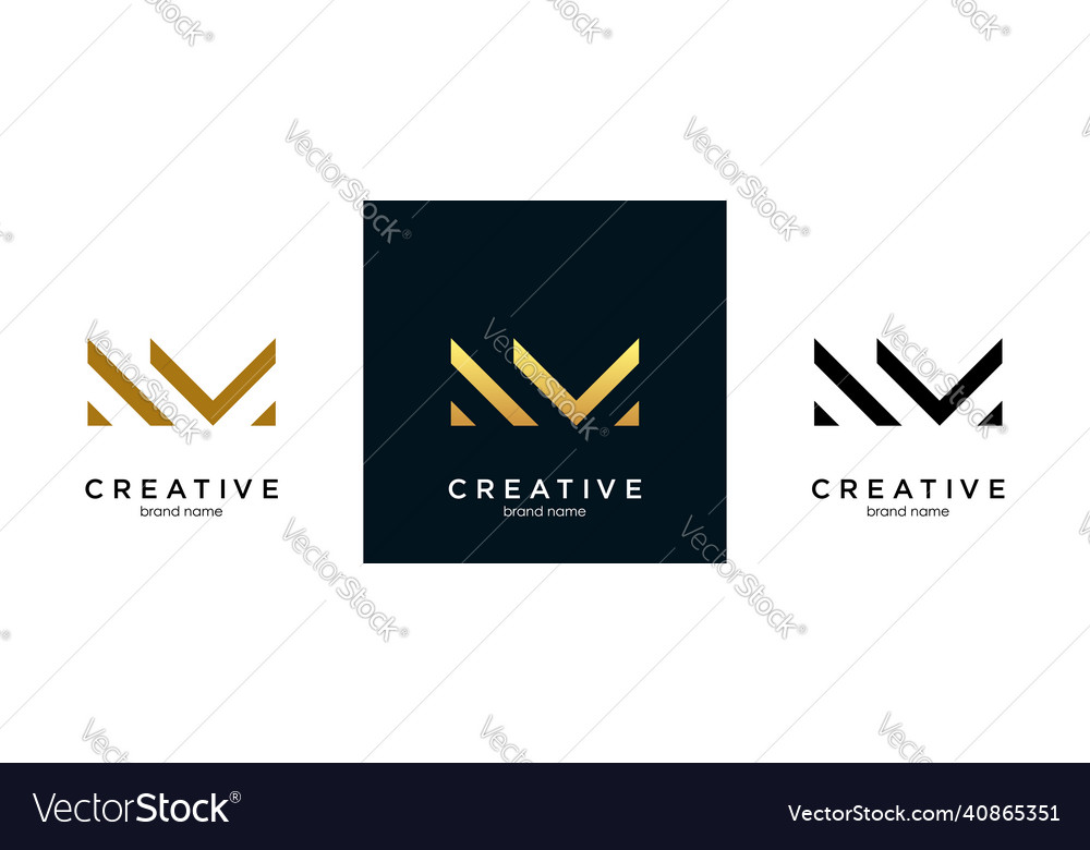 Ma oder bin Monogramm Logo Design Template