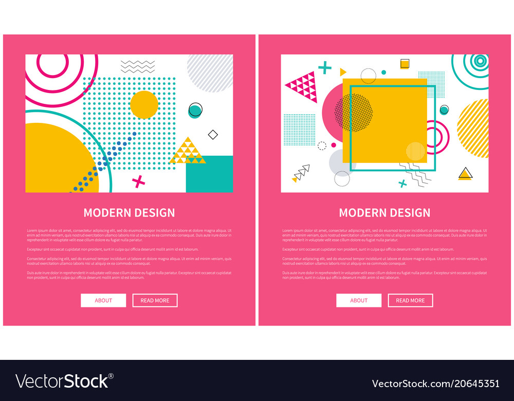 Modern design set of web vector image Modern design set of web