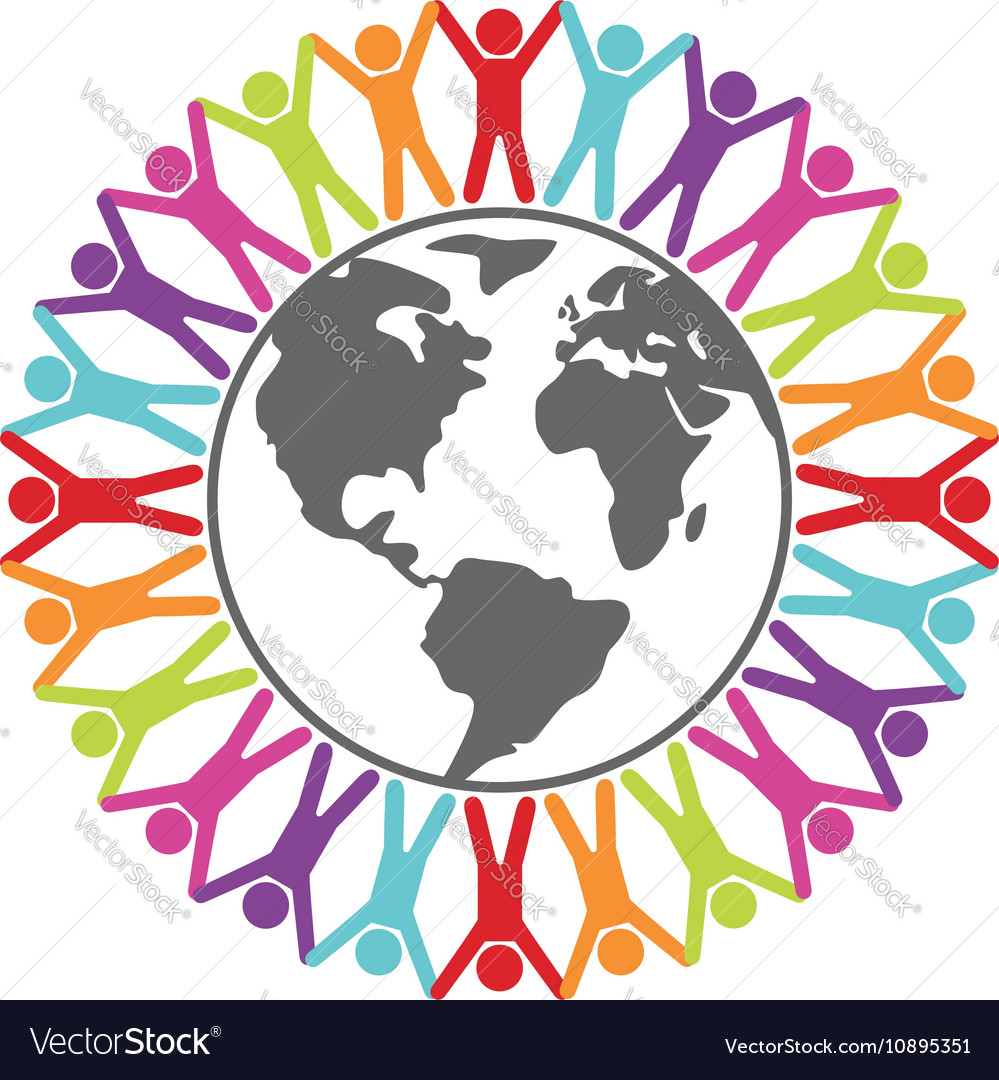 People around world Royalty Free Vector Image - VectorStock