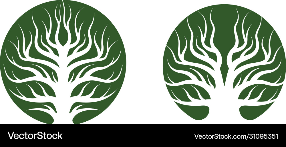 Tree logo template Royalty Free Vector Image - VectorStock