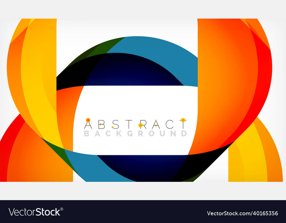 Abstract square shape with overlapping waves vector image Abstract square shape with overlapping waves