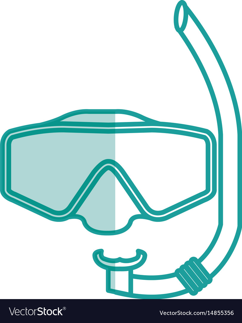 Googles snorkels isolated icon
