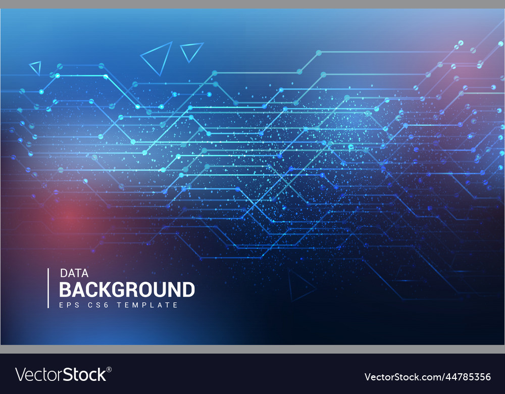Modern data background template design Royalty Free Vector