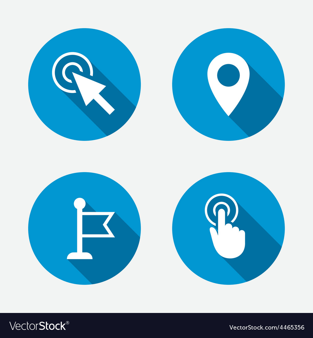 Pointer Cursor Icons - Flagge Hand Lage