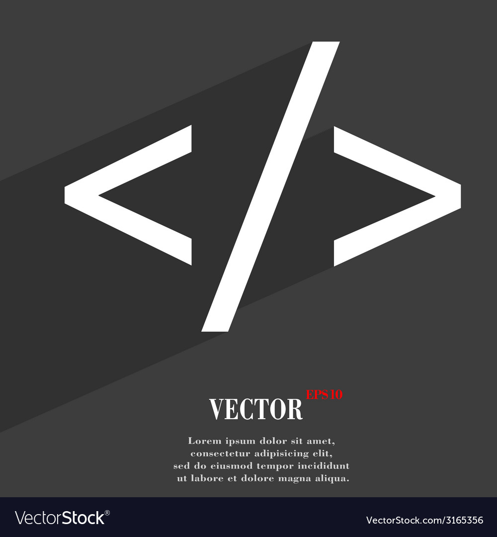 Programming Code Symbol flach moderne Web