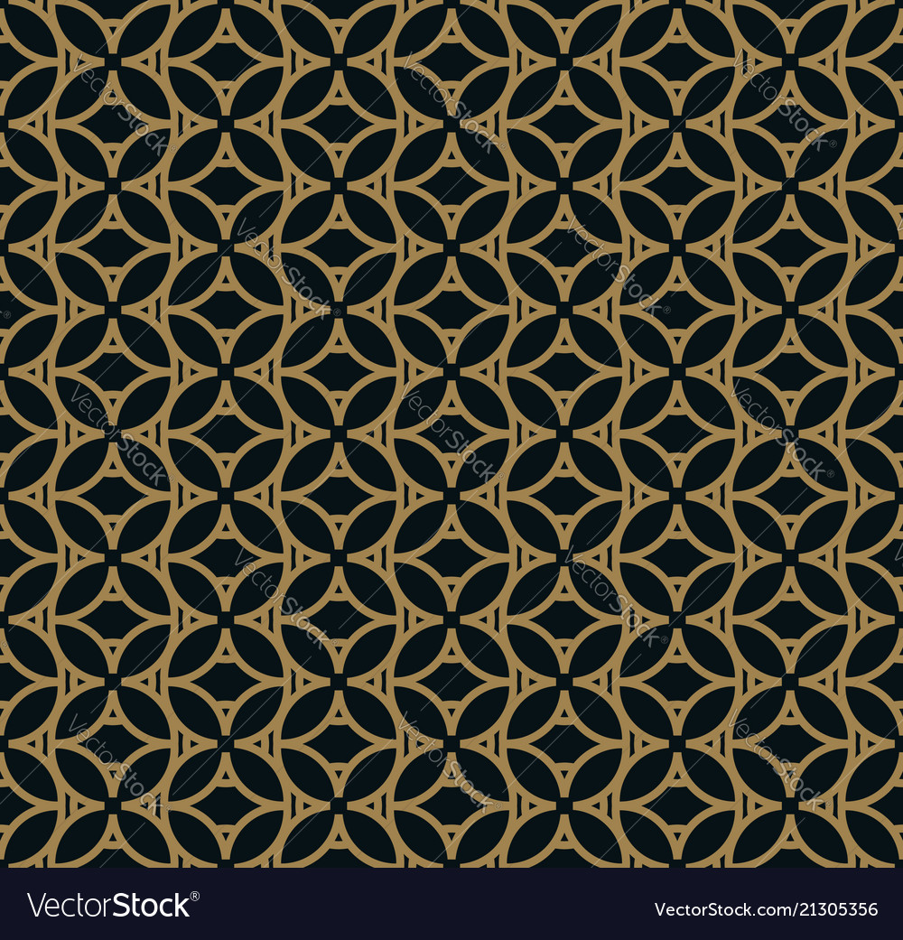 Seamless pattern of intersecting thin gold lines vector image Seamless pattern of intersecting thin gold lines