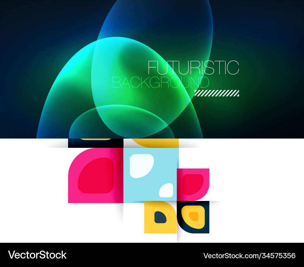 Set modern minimal geometric abstract Royalty Free Vector