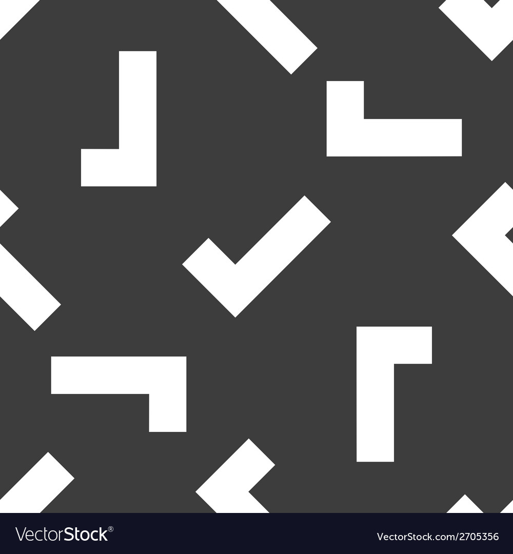 Tick web icon flat design seamless pattern