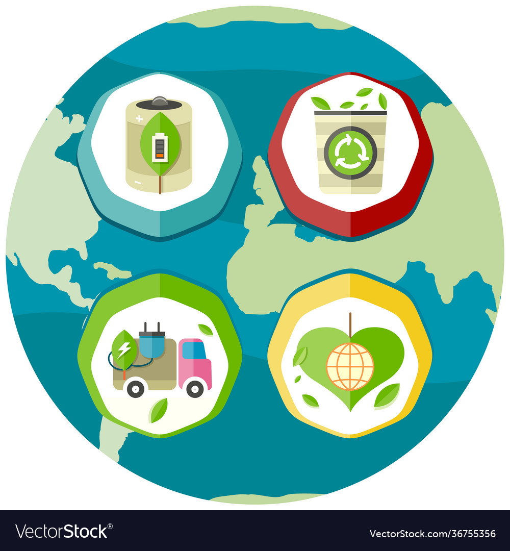 Ways to prevent problems with ecology generating vector image Ways to prevent problems with ecology generating