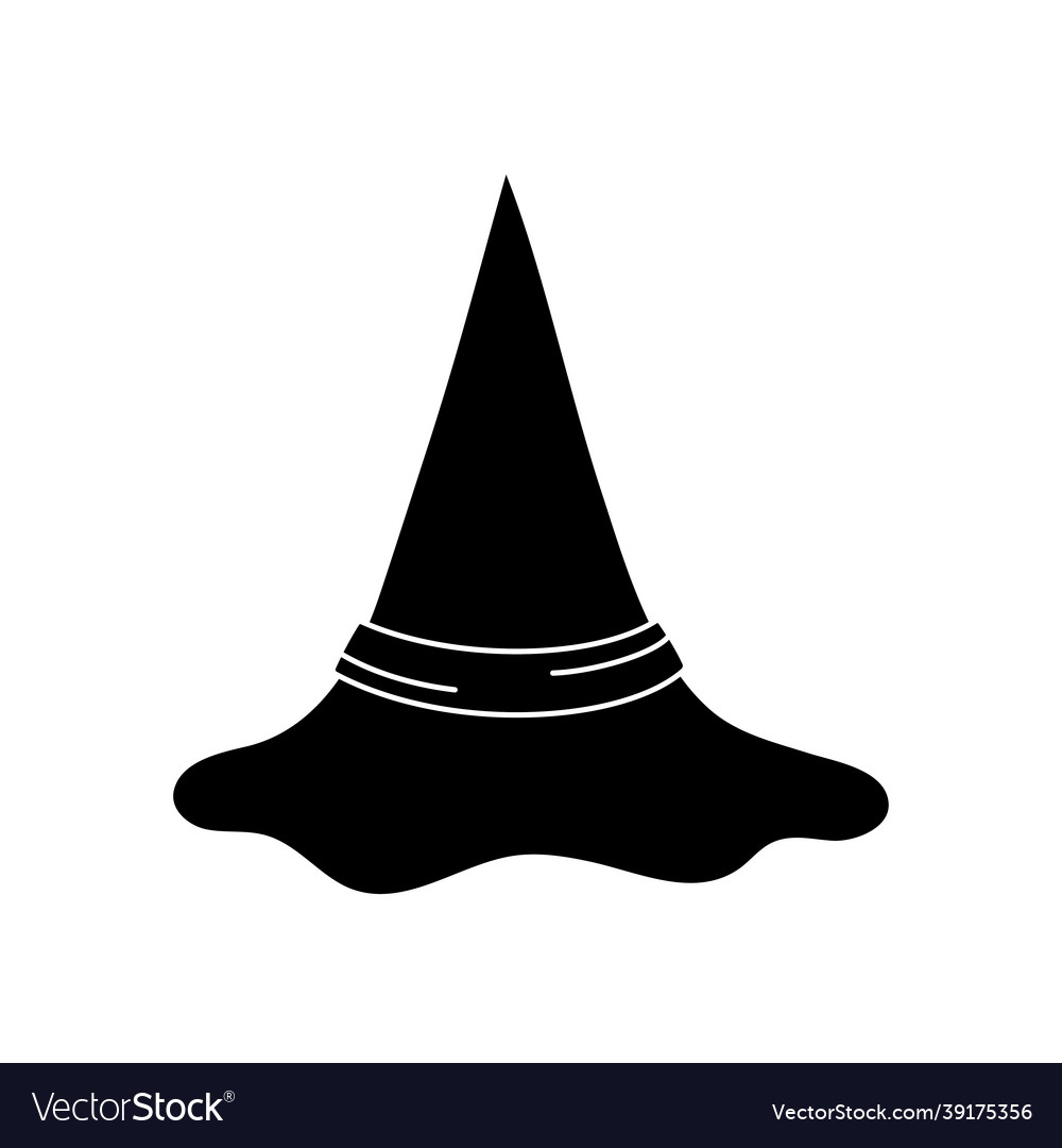 Witch hat in simple style