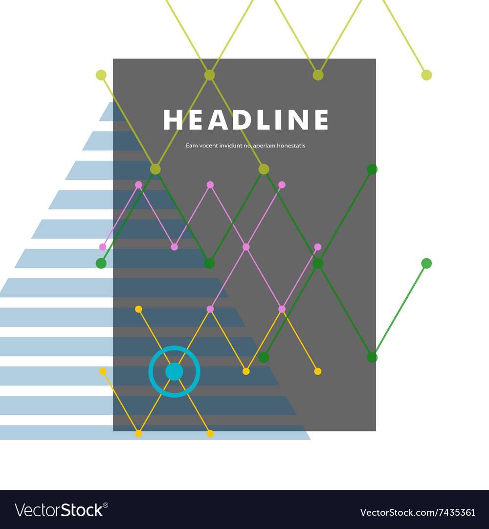 Abstract line and triangular design