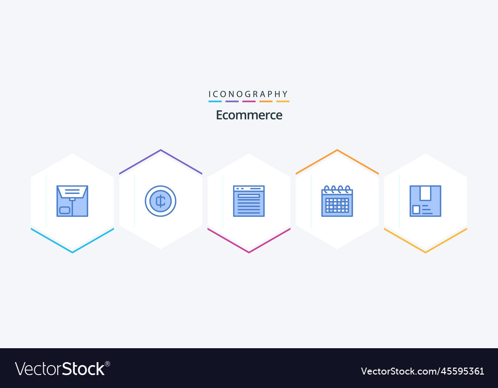 Ecommerce 25 blaue Icon-Pack einschließlich E-Commerce