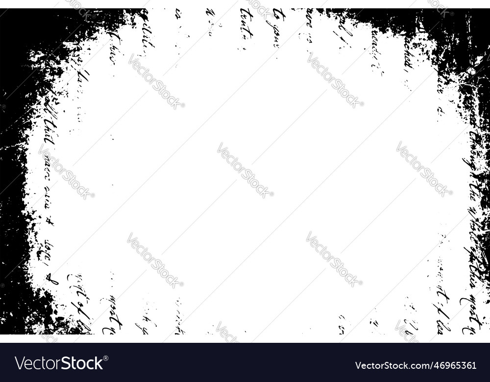 Grunge border texture background abstract frame vector image Grunge border texture background abstract frame