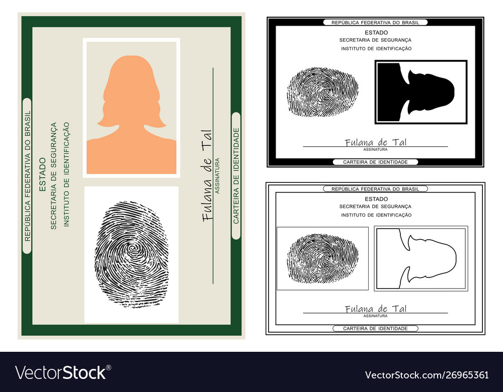 Id card only graphical representation without vector image Id card only graphical representation without
