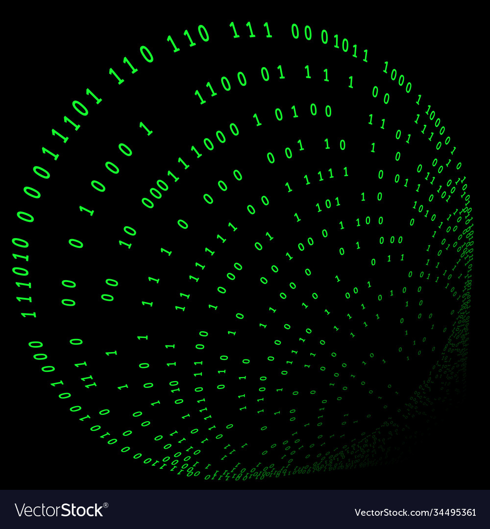 Moderne Technologie Konzept binärer Code digital vector image Moderne Technologie Konzept binärer Code digital
