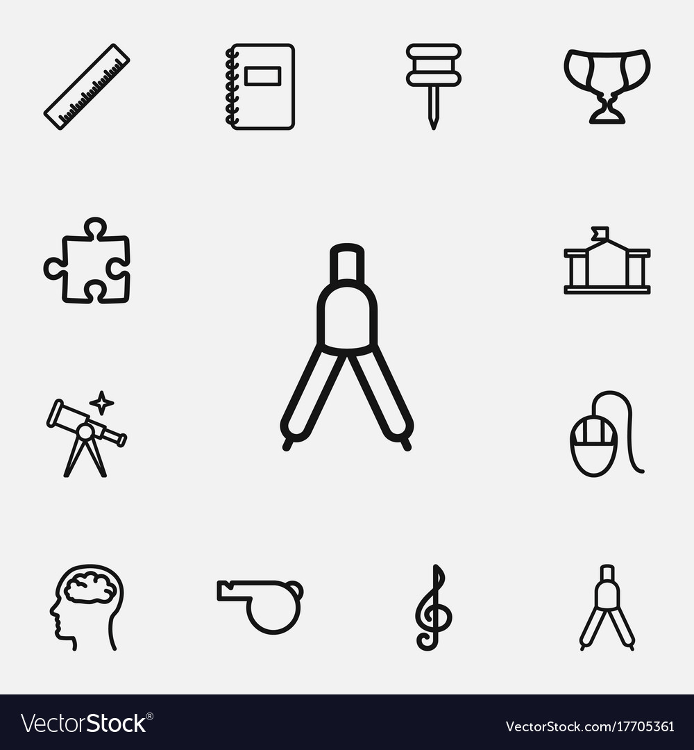 Set of 12 editable teach outline icons includes