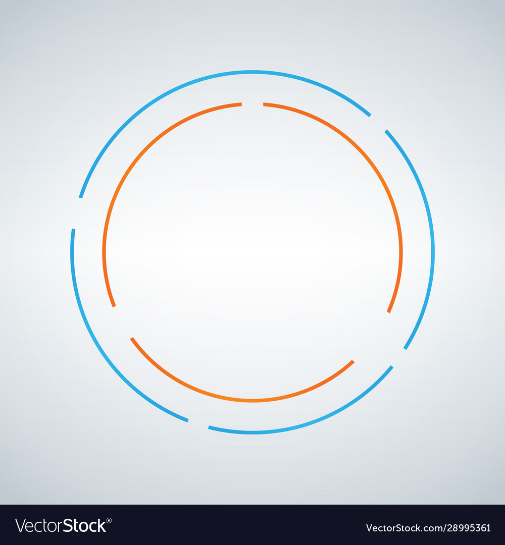 Two circe abstract design double circle shape