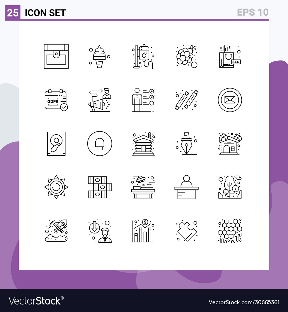 User interface pack 25 basic lines complex