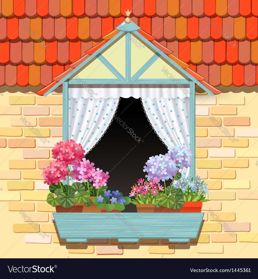 Window with Flowers