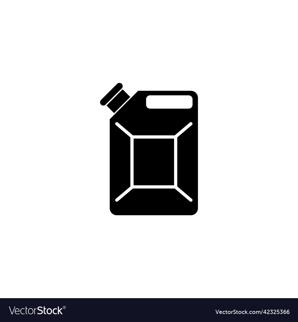 Kanister für Erdöl oder Motoröl vector image Kanister für Erdöl oder Motoröl