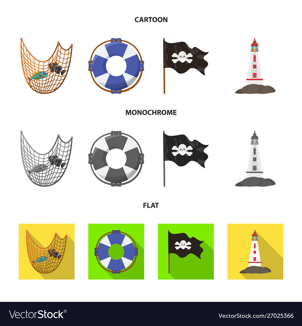 Design travel and attributes symbol set vector image Design travel and attributes symbol set