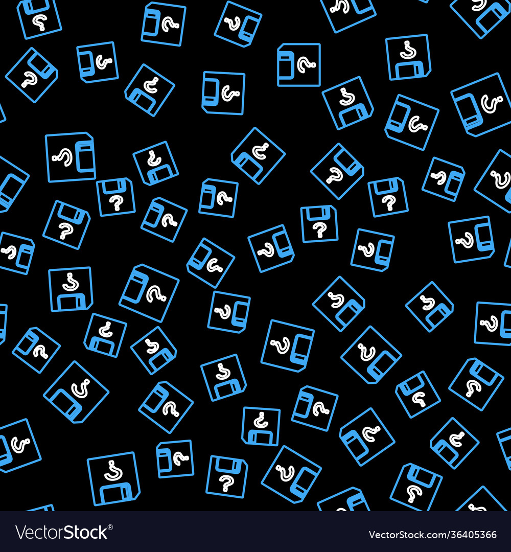 Line unknown document icon isolated seamless