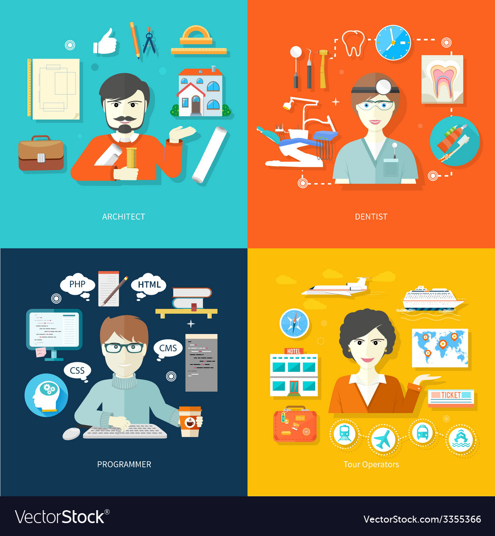 Professionals: Travel, Architecture, Dentistry, Pr