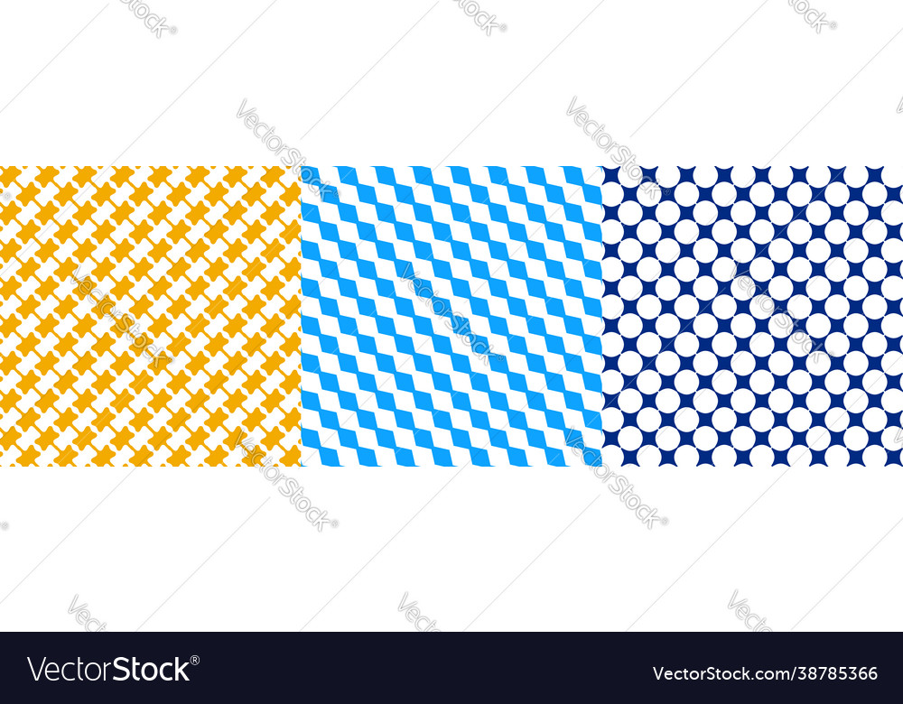 Set 3 seamlessly repeatable repetitive vector image Set 3 seamlessly repeatable repetitive