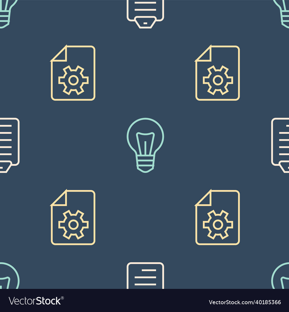 Set line to do list or planning document settings vector image Set line to do list or planning document settings