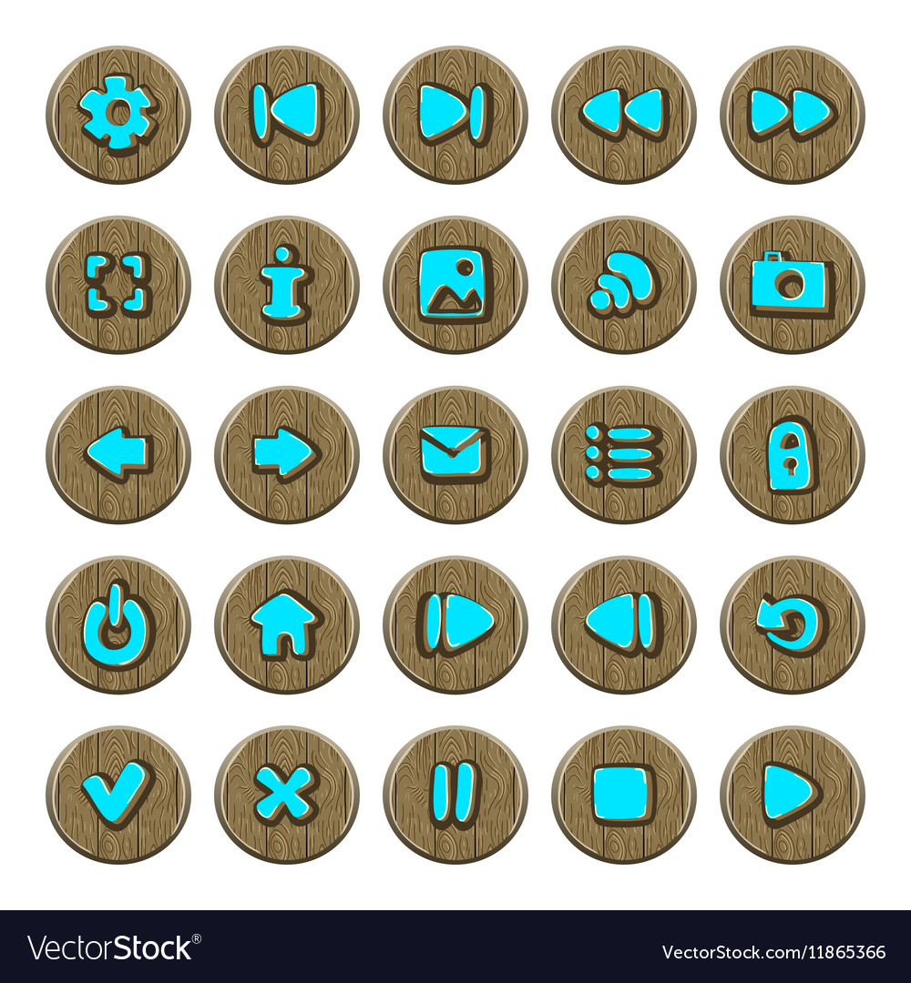 Set of button for game design