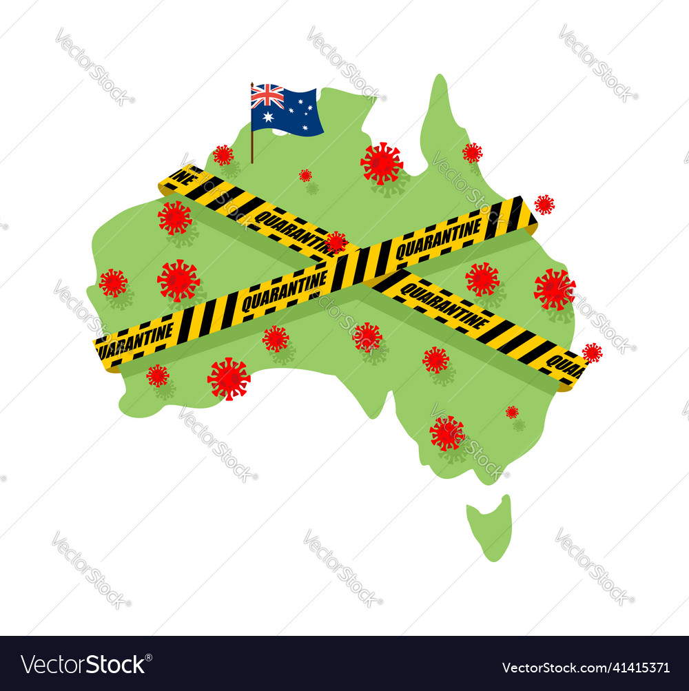 Australia is wrapped in yellow warning tape