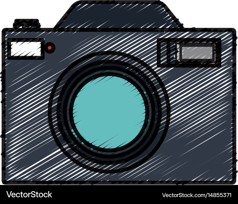 Camera photographic isolated icon Royalty Free Vector Image