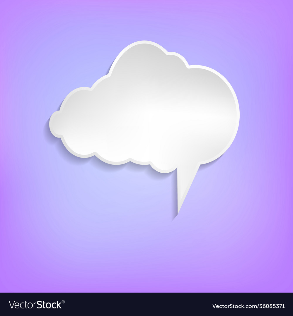 Comic speech bubble on color background