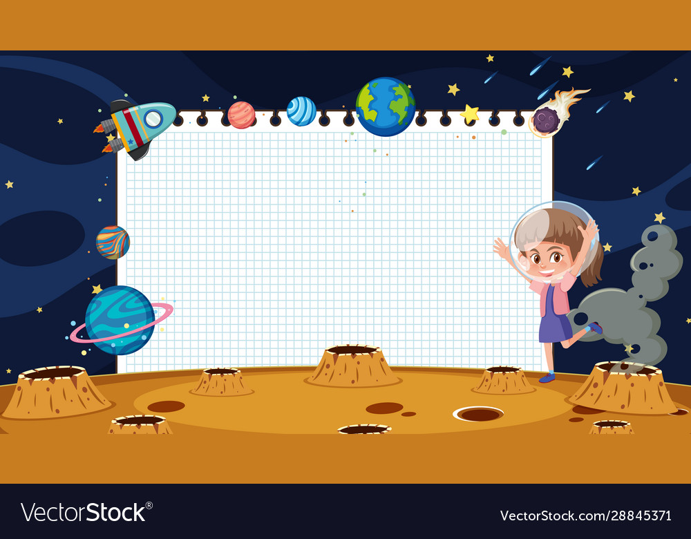 Paper template with space in background