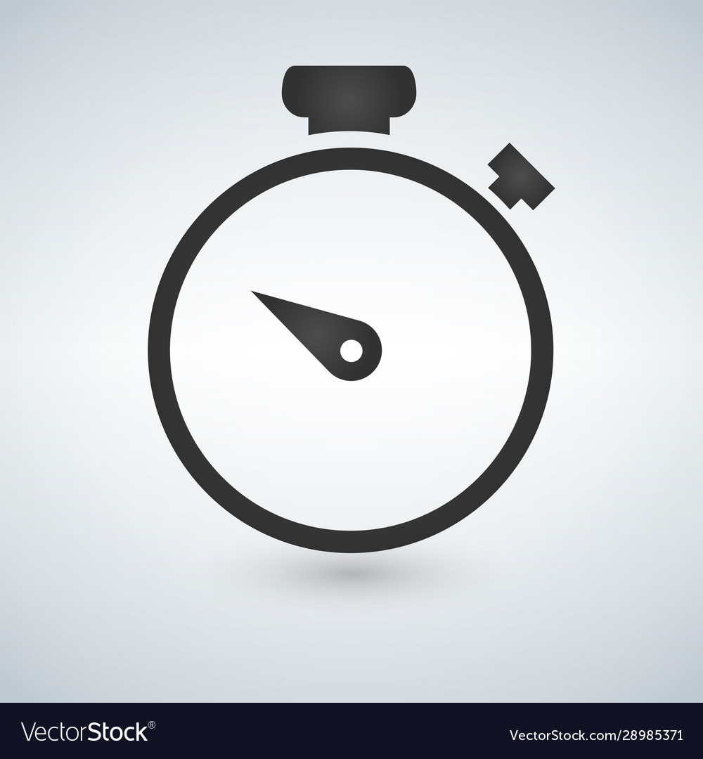 Stopwatch stop watch timer flat icon for apps