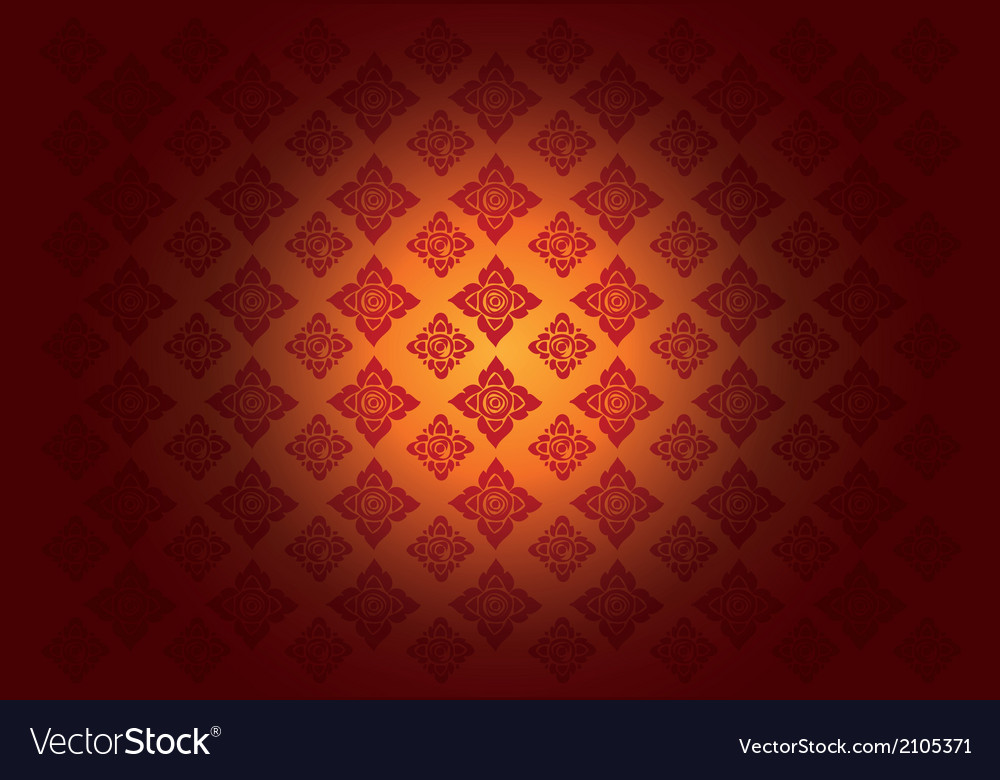 Thai art background art pattern Royalty Free Vector Image