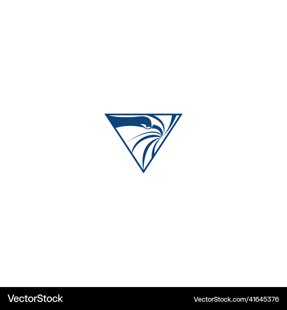 Abstract eagle logo design template Royalty Free Vector