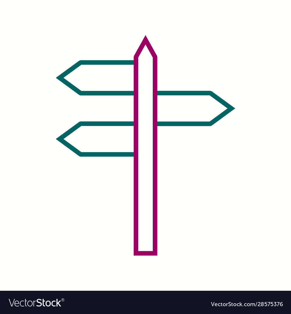 Beautiful directional arrows line icon