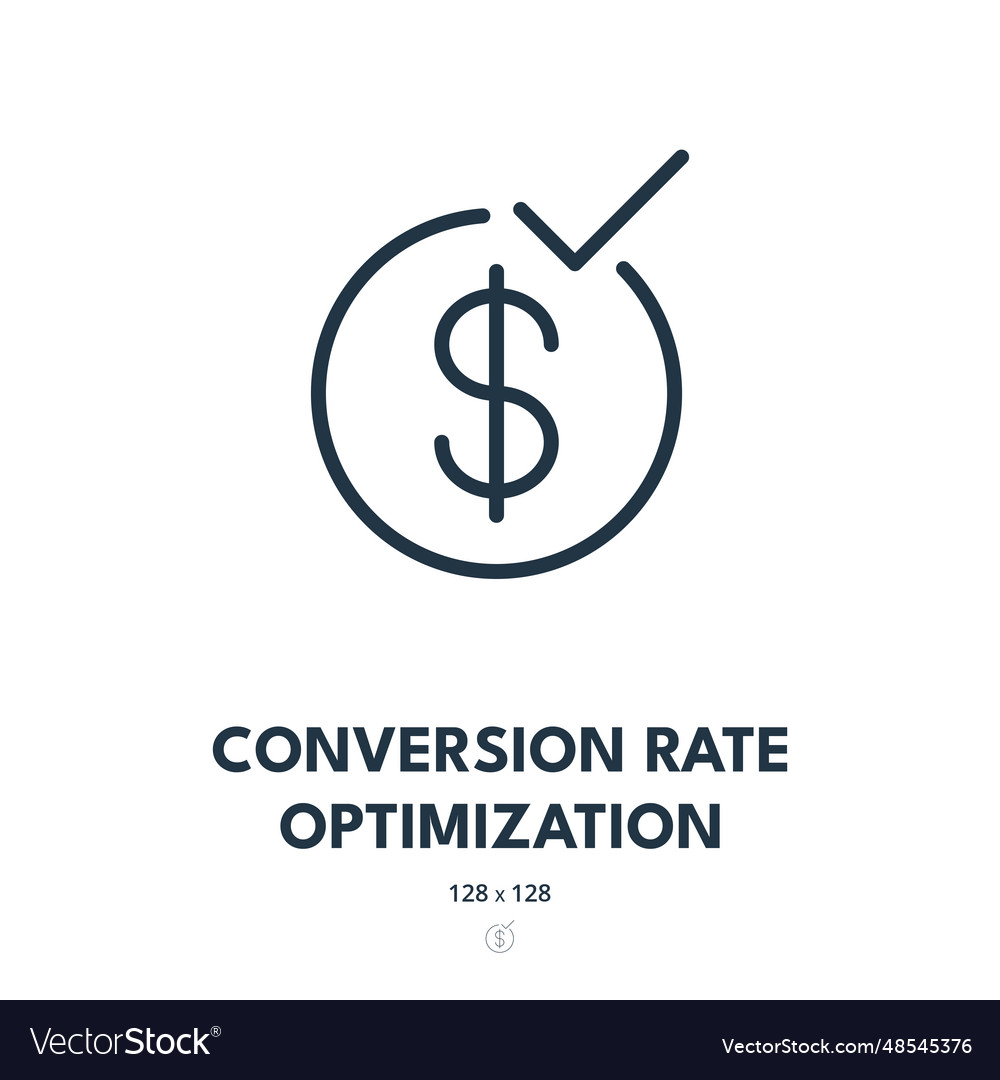 Conversion rate optimization icon sales convert