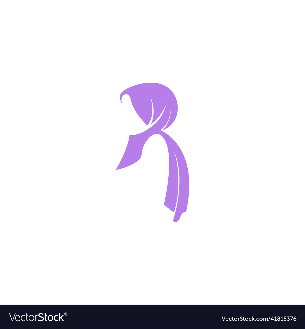 Hijab Logo-Symbol-Designvorlage vector image Hijab Logo-Symbol-Designvorlage