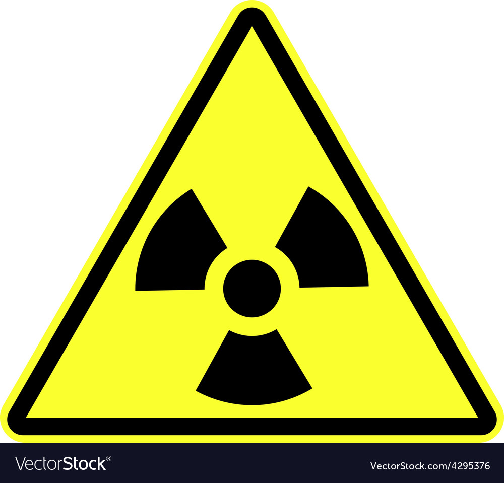 Radiation sign Royalty Free Vector Image - VectorStock