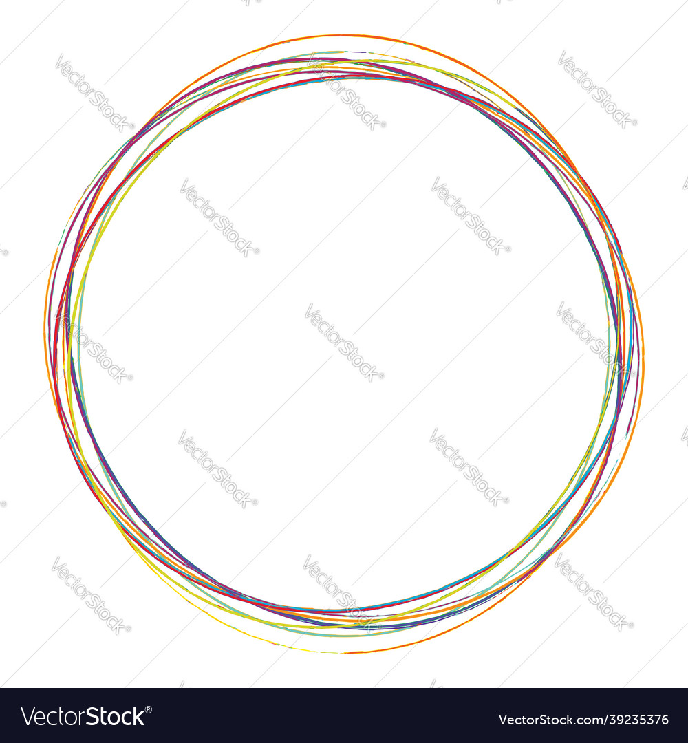 Sketch scribble sketchy grungy lines circles vector image Sketch scribble sketchy grungy lines circles